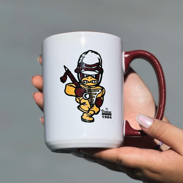 Vintage Marching Band Cy Tweet Go State White Mug (15 oz.)